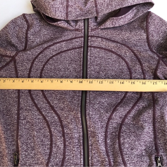 Lululemon Stride Jacket II Heathered Black Cherry size 10 nwot! - Picture 9 of 15